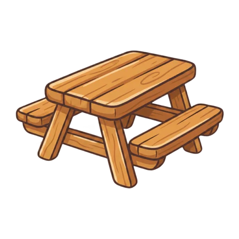 Seating at build level 1 — Picnic Table